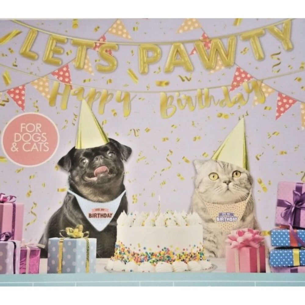 Pet Birthday Party Kit Dogs or Cats Pawty Kit The Most Pawesome Day Celebration
